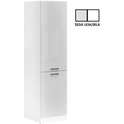 Junona Line Tafla skříňka D2D/50/195 L, bílá/světle šedý lesk – Zboží Dáma