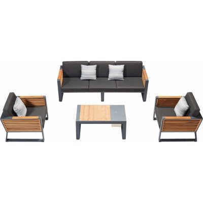 HIGOLD NL Zahradní 5 místná sedací souprava NEW YORK BLACKHG204020 – Sleviste.cz