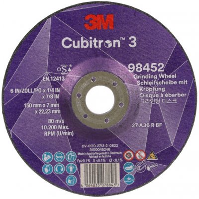 3M Cubitron Brusný a řezný kotouč 150 x 7 x 22,23 mm 98452 – Zboží Dáma