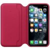 Pouzdro a kryt na mobilní telefon Apple Apple iPhone 11 Pro Leather Folio Raspberry MY1K2ZM/A