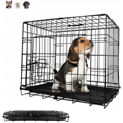 Leopet Klec skládací M černá 76 x 45 x 51,5 cm – Zbozi.Blesk.cz