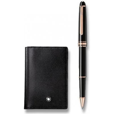 Montblanc Souprava Meisterstück Classique Rose Gold roller a vizitkář 130451 – Zbozi.Blesk.cz