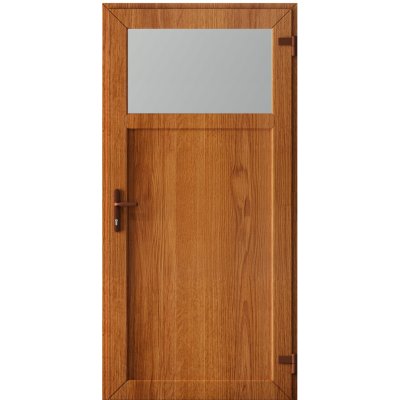 Homedoors Vchodové dveře 110 x 205 cm pravé světlé dřevo prosklené – Hledejceny.cz