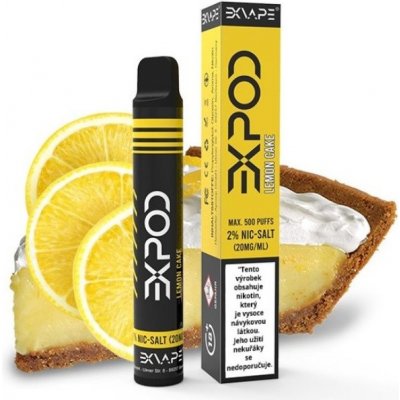 Exvape Expod Lemon Cake 20 mg 500 potáhnutí 1 ks