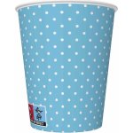 Pol-Mak Papírový kelímek 0,25l White Dots on Blue 368090 – Zboží Dáma