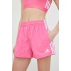 Dámské šortky adidas kraťasy dámské s aplikací high waist růžová