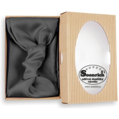 Soonrich šátek z hedvábí černý she020 – Zboží Dáma
