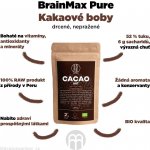 BrainMax Pure Drcené Kakaové Boby Nepražené RAW BIO 250 g – Sleviste.cz