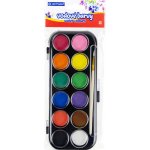 Centropen Barvy vodové 22 mm, 12 barev + štětec – Zboží Dáma