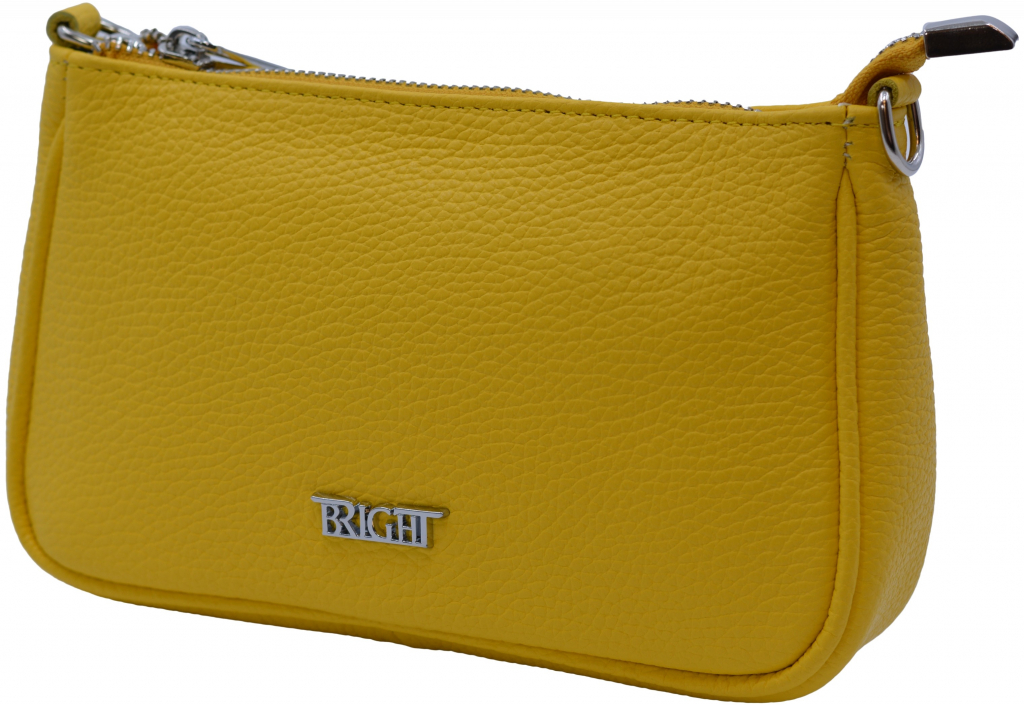 Bright dámská kožená kabelka Žlutá 21 x 6 x 13 BR23-ASB4099-06DOL
