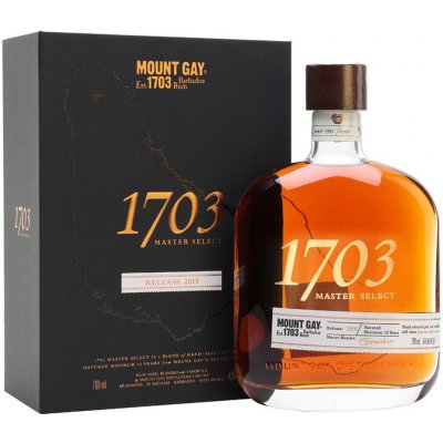 Mount Gay 1703 Master Select 43% 0,7 l (kazeta) – Zboží Dáma
