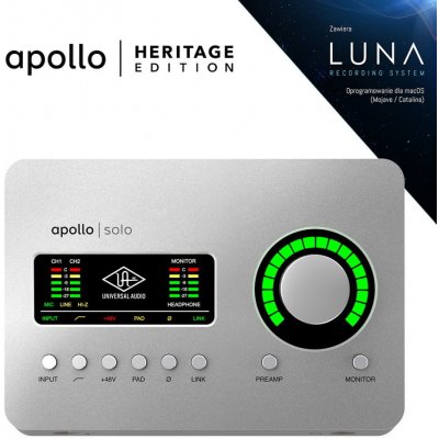 Universal Audio Apollo Solo Heritage Edition – Zboží Živě