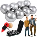 Bocce Bule pro hru Boule Chromované Sada 8 ks Pouzdro Kulička – Zbozi.Blesk.cz