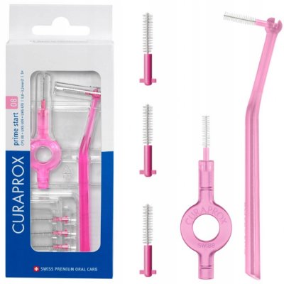 Curaprox Prime Start CPS 08 náhradní mezizubní kartáčky + 2 ks držáků 5 ks – Zboží Dáma