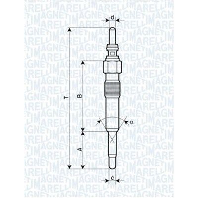 Žhavící svíčka MAGNETI MARELLI 062900028304 – Hledejceny.cz