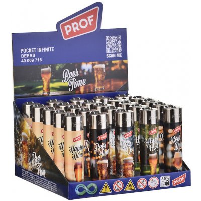 Prof Piezo BOX 25 ks PROF Flint Round Beers – Hledejceny.cz