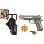Teddies Pistole s doplňky plast na baterie se zvukem se světlem – Hledejceny.cz