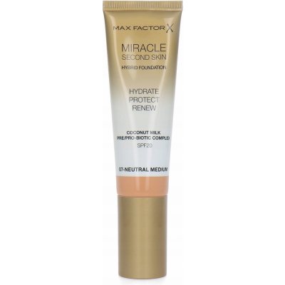 Max Factor Miracle Second Skin Hybrid Foundation make-up 07 30 ml