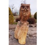 Firouzi Dřevěná sova 60cm – Zboží Mobilmania