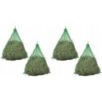 Sada 4 kulatých sítí na seno zelená 1x1 m oka 45x45 mm – Hledejceny.cz