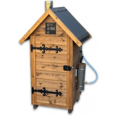 Kalme Elektrická dřevěná udírna s dymboxem 310L hnědá – Sleviste.cz