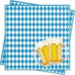 AFYHH Oktoberfest ubrousky 80 kusů 33x33cm – Zboží Dáma