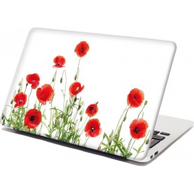 Sablio Samolepka na notebook Vlčí máky - 29x20 cm – Zboží Živě