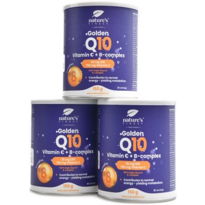 Natures Finest Golden Q10 + Vitamin C + B-Complex 3 x 150 g – Hledejceny.cz