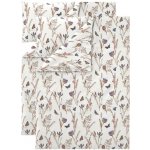 Livarno povlečení z mikrovláknitého saténu květy/bílá 140x200 70x90 – Sleviste.cz