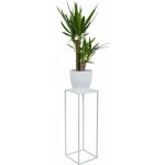 DekorStyle Stojan na květiny SILVIA 70 cm bílý – Sleviste.cz