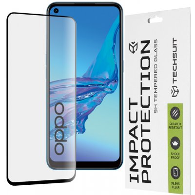Techsuit 111D celoplošné lepené sklo Oppo A53 4G A53s 4G Black 144712 – Zboží Živě