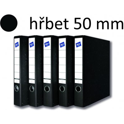 Hit office Classic pořadač pákový A4 5 cm KV5 mramor černý – Zboží Živě