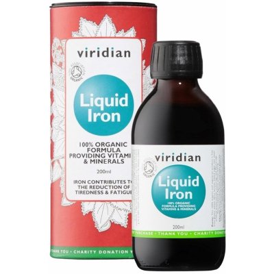 Viridian Nutrition Organic Liquid Iron tekuté železo 200 ml