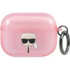 Pouzdro na sluchátka Karl Lagerfeld Apple AirPods Pro cover Glitter Karl`s Head KLAPUKHGP