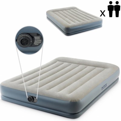Intex nafukovací velurová postel s vestavěnou pumpou 203 x 152 cm 64118 – Sleviste.cz