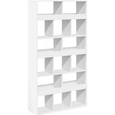 vidaXL Knihovna bílá 100x33x187,5 cm kompozitní dřevo – Zboží Dáma