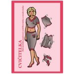 Cvičitelka sběratelská papírová vystřihovánka a omalovánka – Sleviste.cz