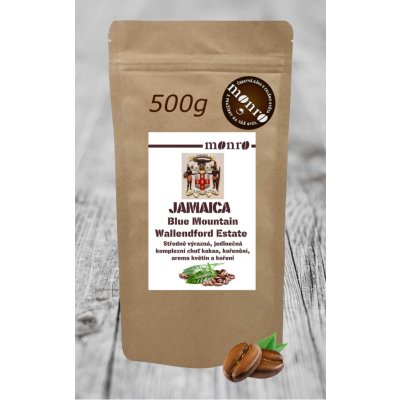 Monro káva Arabika Jamaica Blue Mountain Wallendford Estate zrnková 0,5 g – Hledejceny.cz