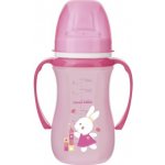 Canpol babies hrníček tréninkový se širokým hrdlem Sweet Fun Zajíc růžový 240 ml – Zboží Dáma