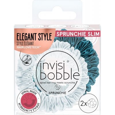 Invisibobble PRUNCHIE SLIM Cool as Ice 2pc - Gumička do vlasů 2 ks – Sleviste.cz