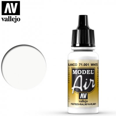 Vallejo Model Air White 17ml airbrush barva na modely