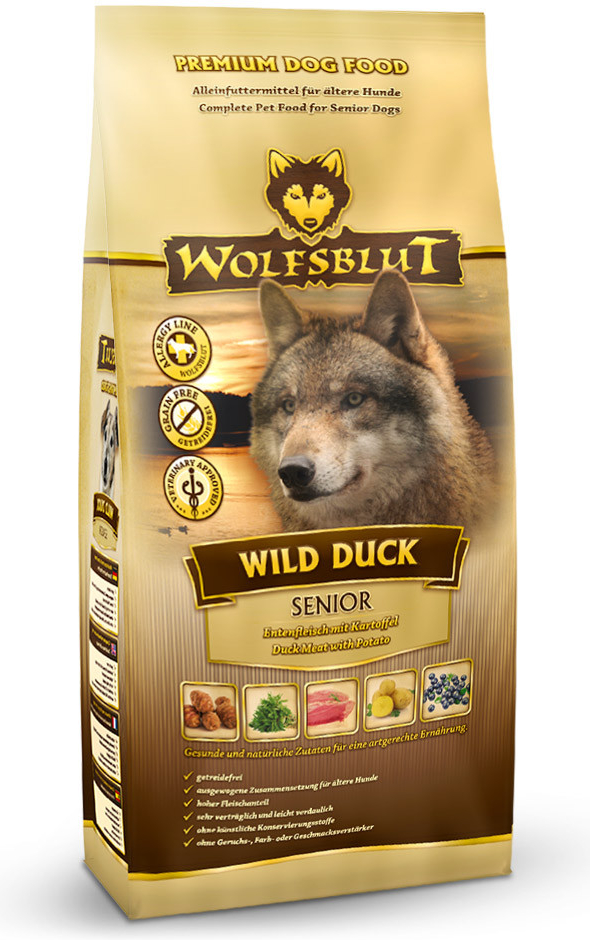 Wolfsblut Wild Duck Senior kachna s brambory 0,5 kg