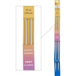 Storex Pletací jehlice PONY, hliníkové, rovné, 2 kusy, délka 35cm, velikost 4,5m – Sleviste.cz