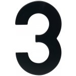 RICHTER číslo domovní č.3 95mm nerez ČER – Zboží Mobilmania