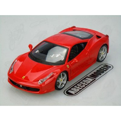 Bburago Ferrari Auto Race & Play 458 Italia červená 1:24 – Zboží Dáma