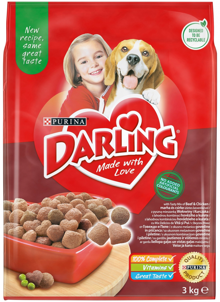Purina Darling hovězí maso & zelenina pro psy 3 kg
