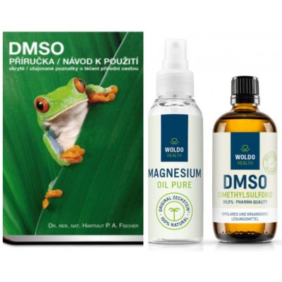 Woldohealt DMSO dimethylsulfoxid 99,9% 250 ml + Hořčík 100 ml + Příručka