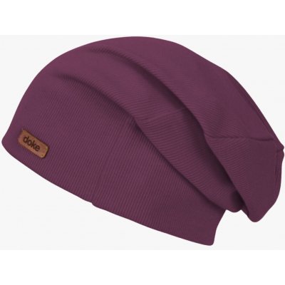 Doke dětská čepice organic rib violet – Zboží Dáma