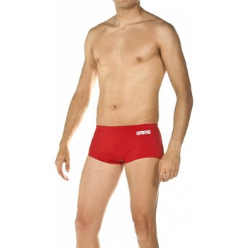 Arena plavecké boxerky SOLID SQUAred SHORT red