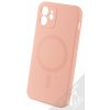 Pouzdro a kryt na mobilní telefon Apple Pouzdro 1Mcz MagSilicone Color Skinny TPU ochranné s MagSafe Apple iPhone 12 světle růžové